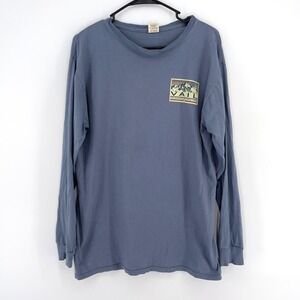 Vail Colorado Long Sleeve T Shirt Blue84 Mens Size M Ski Graphic